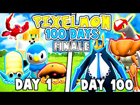 We Spent 100 Days In Minecraft Pixelmon (Duo Pokemon In Minecraft) - Finale
