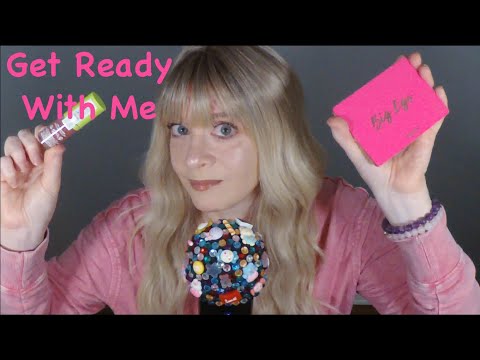 ASMR Gum Chewing GRWM | Get Ready With Me Whispered Makeup Application