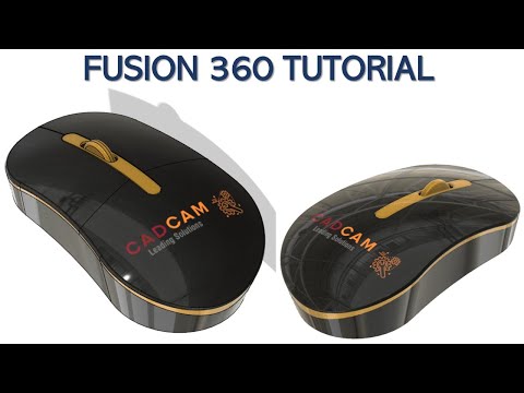 Fusion 360 Tutorial #44 | 3D Body Surface Mouse Design | CAD CAM TUTORIAL