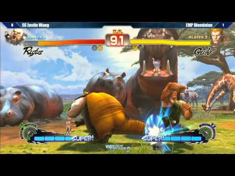 SSF4 AE2012 Winner's Semifinal EG Justin Wong vs EMP Dieminion - Winter Brawl 8 Tournament