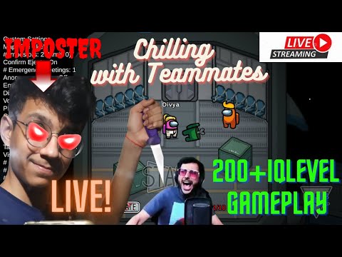 🔴#LIVE | Among Us Chill Stream |200 + IQ Level Gameplay ||UNRECOGNIZED GAMERS||