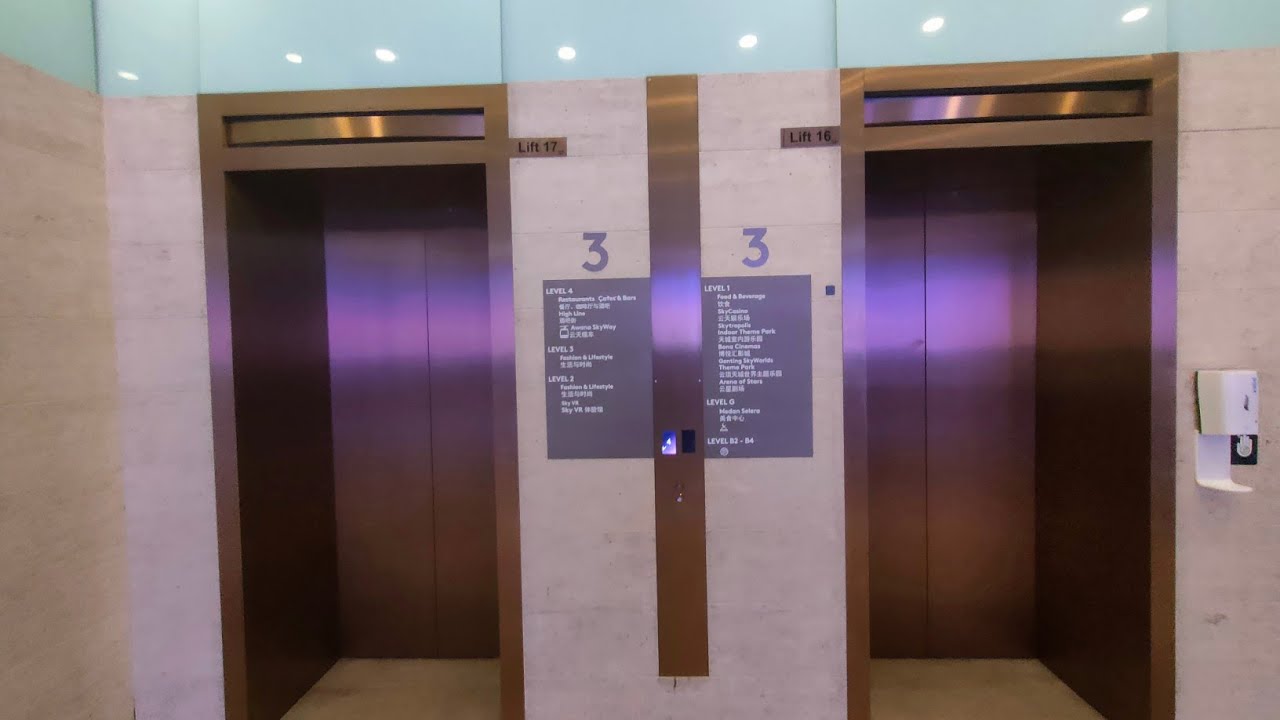 Hyundai YZER Elevators at SkyAvenue, Genting Highlands, Pahang (Lift 16-17)