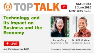 Technology and its Impact on Business and the Economy With Digital Minister Audrey Tang (ROC)