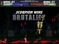 Ultimate Mortal Kombat 3 Mix MUGEN All Brutalities
