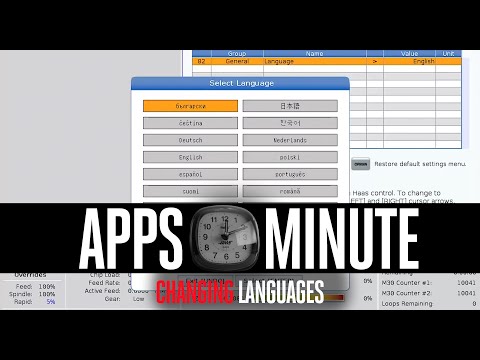Haas Apps Minute - Changing Languages