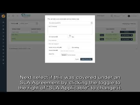 031 - Adding a Vehicle Service Note in OCS