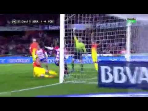 Granada - FC Barcelona Gol Ighalo 1-0 16/02/13