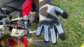 AGVSPORT Mayhem Motorcycle Glove - Shock Absorbing Carbon Fiber Knuckles