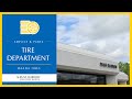 Let's take a closer look at our tire department and how we can help you get back on the road safely in as little as no time at all.