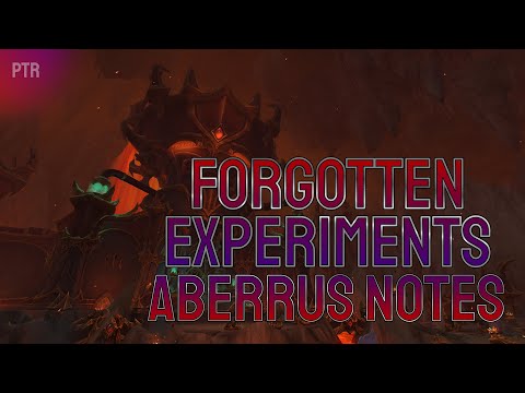 The Forgotten Experiments - Visual Notes Quick Boss Guide Aberrus