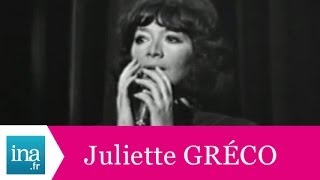 Juliette Gréco "Coin de rue" (live officiel) - Archive INA