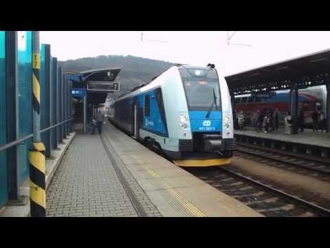 Odjezd vlaku Os 6824 (ČD 440.001) - Ústí nad Labem hl.n., 11. 4. 2013