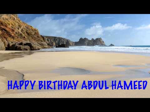 AbdulHameed   Beaches Playas - Happy Birthday