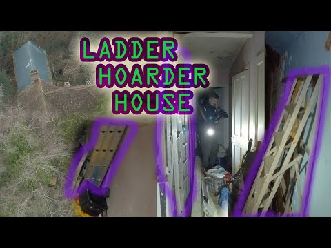 LADDER MAN HOARDER HOUSE with Car Graveyard