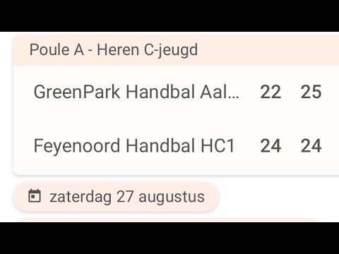 GreenPark Aalsmeer - Feyenoord Handbal NK 2022