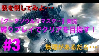 【ダークソウルリマスター】実況　縛りプレイプレイでクリアを目指す#3