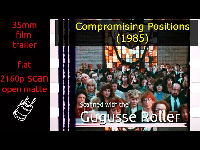 Compromising Positions (1985) 35mm film trailer, flat open matte, 2160p