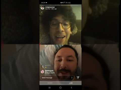 Me making a fool of myself on Instagram Live with Comedian Rick Glassman