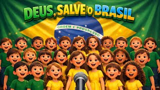 ORAÇÃO PELA PÁTRIA 🎶🇧🇷| Harpa cristã infantil nº634 | Música Gospel Infantil | Patriota