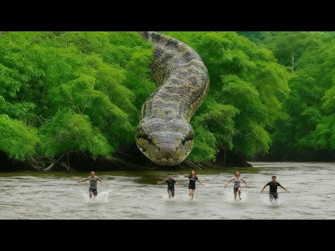 Anaconda Snake Attacks People In Village