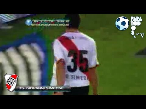Gol de Simeone. River 2 - Tigre 0. Fecha 6. Torneo Inicial 2013. Fútbol Para Todos