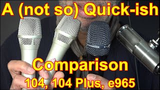 Video thumbnail for Neumann KMS 104 (& Plus) vs Sennheiser e965 - A (not so) Quick-ish Comparison by Anton Browne