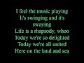 Here on the land and sea - lyrics 
