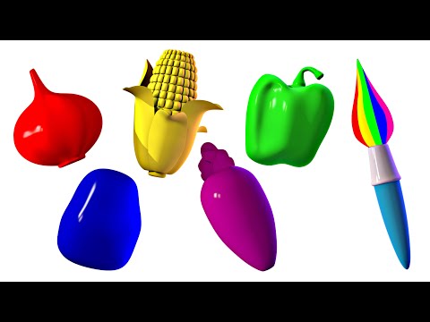 Learn Colors with Vegetable Painting | Panda Bo Finger Family & Nursery Rhymes