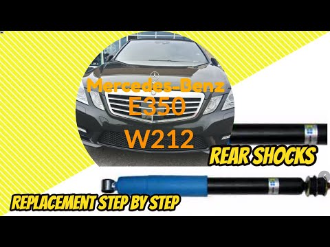 Mercedes W212 E350 Rear Shock Replacement DIY. Step by step replacement! Bilstein shocks!