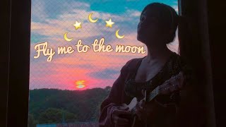Fly me to the moon - Frank Sinatra w/ lyrics (ukulele cover) | Kate Crisostomo