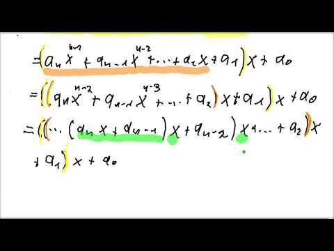 Das Hornerschema III  Ein kleine Herleitung