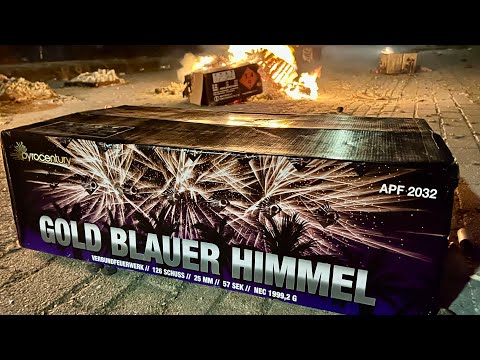 Gold Blauer Himmel : Pyrocentury : 126Shots : 2000 Gram : 25mm : Compound