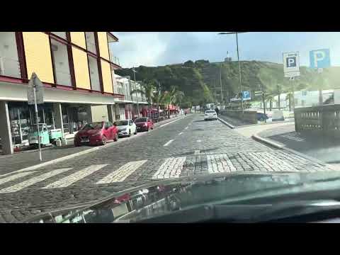 A drive in Praia da Vitória Terceira Azores Portugal. September 2023.