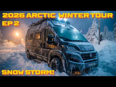 This is What Life is Really Like! Arctic Winter Alone in a Van! SNOW STORM Surviving Extreme Camping