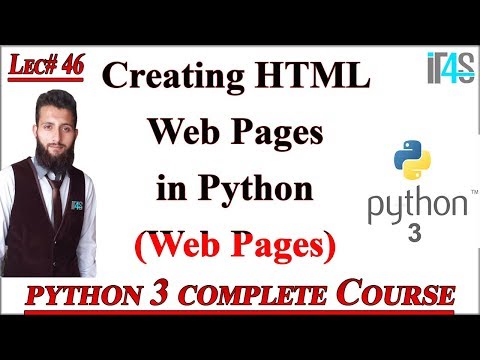 Python Tutorial In Urdu Hindi How To Create Html Web Pages Using Python