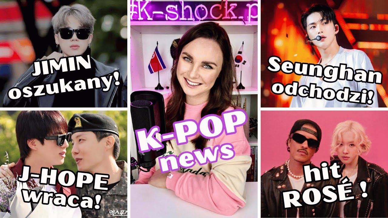 K-POP News: Jimin oszukany! J-hope BTS powraca, a Seunghan odchodzi z RIIZE. ROSÉ & B. Mars - APT!