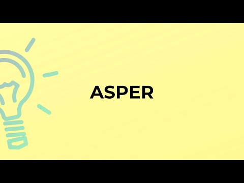 What is the meaning of the word ASPER?