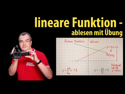 Lineare Funktion aus dem Koordinatensystem ablesen mit Übungen | Lehrerschmidt