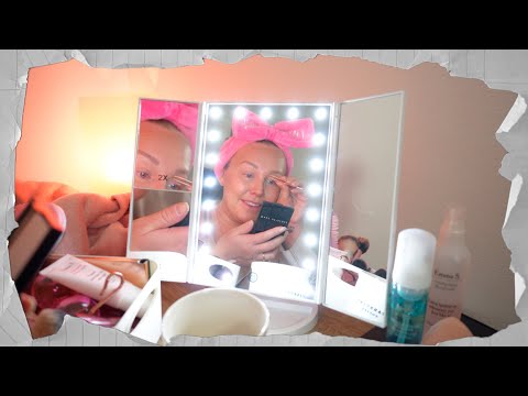 Babblig Q&A framför sminkspegeln 🪞 gravid i vecka 33 ✨