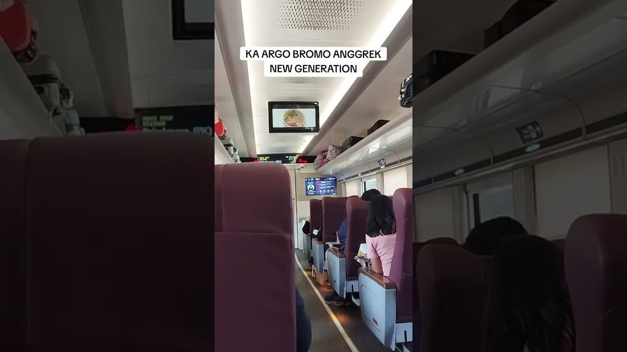 Senyaman ini naik KA Bromo Anggrek New Generation 😊 #kabromoanggrek #kai #bromoanggrek #new