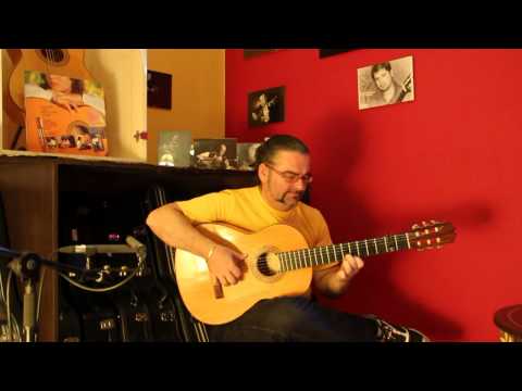 Juan Ramón Caro plays the Manuel Fernández Fernández 1987 flamenco guitar for sale