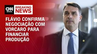 Vídeo: Flávio confirma negociação com Vorcaro para financiar filme sobre Bolsonaro | CNN 360°