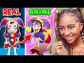 The Amazing Digital Circus Turn Into CUTE Anime Girls