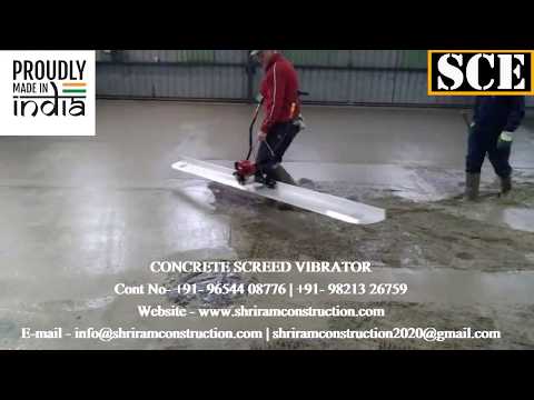 SCREED VIBRATOR | CONCRETE SCREED VIBRATING | CONCRETE ROAD SCREED VIBRATOR VDF FLOORING SHRIRAM