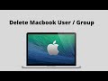 Delete a user or group on Mac
