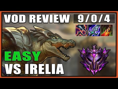 Renekton vs Irelia - How To Stomp Scaling Champions - Vod Review Commentary #13
