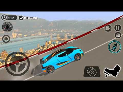 Impossible Car Tracks 3D - Blue Sport Car Driving Stunt Campaing Mode - All Cars Android Gameplay