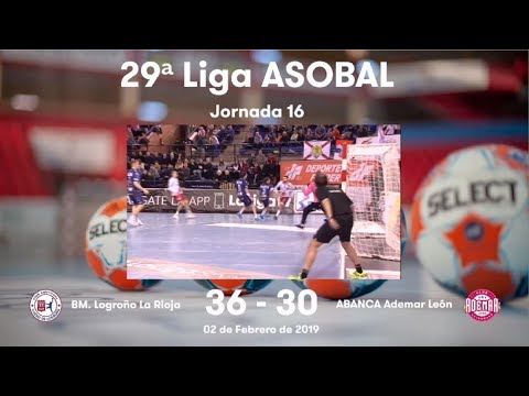 LIGA ASOBAL J16: BM. Logroño La Rioja - ABANCA Ademar León 36-30