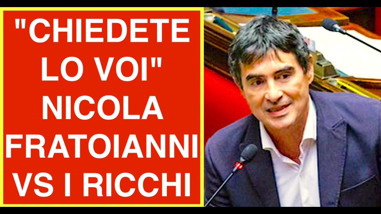 "CHIEDETELO VOI" NICOLA FRATOIANNI VS I RICCHI