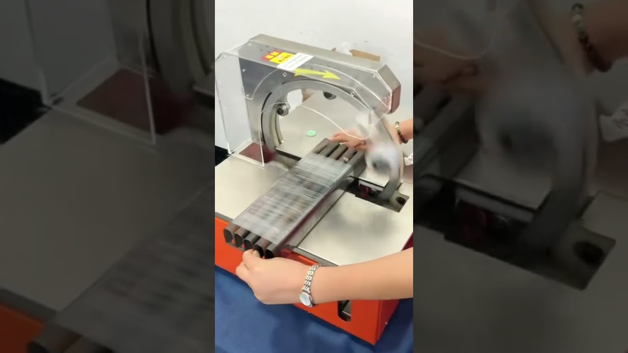 stretch film wrapping machine for long items #stretchwrapmachine #stretchwrapper #smallstretchwrap